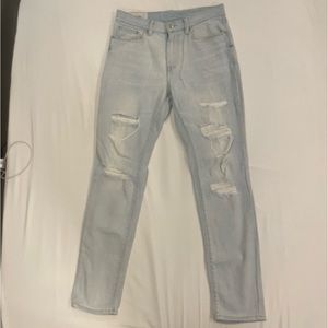 H&M Ripped Jeans Light Wash Skinny Fit (W: 30 L: 32)
